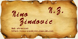 Nino Zindović vizit kartica
